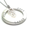 Round Personalised Necklace Pendant