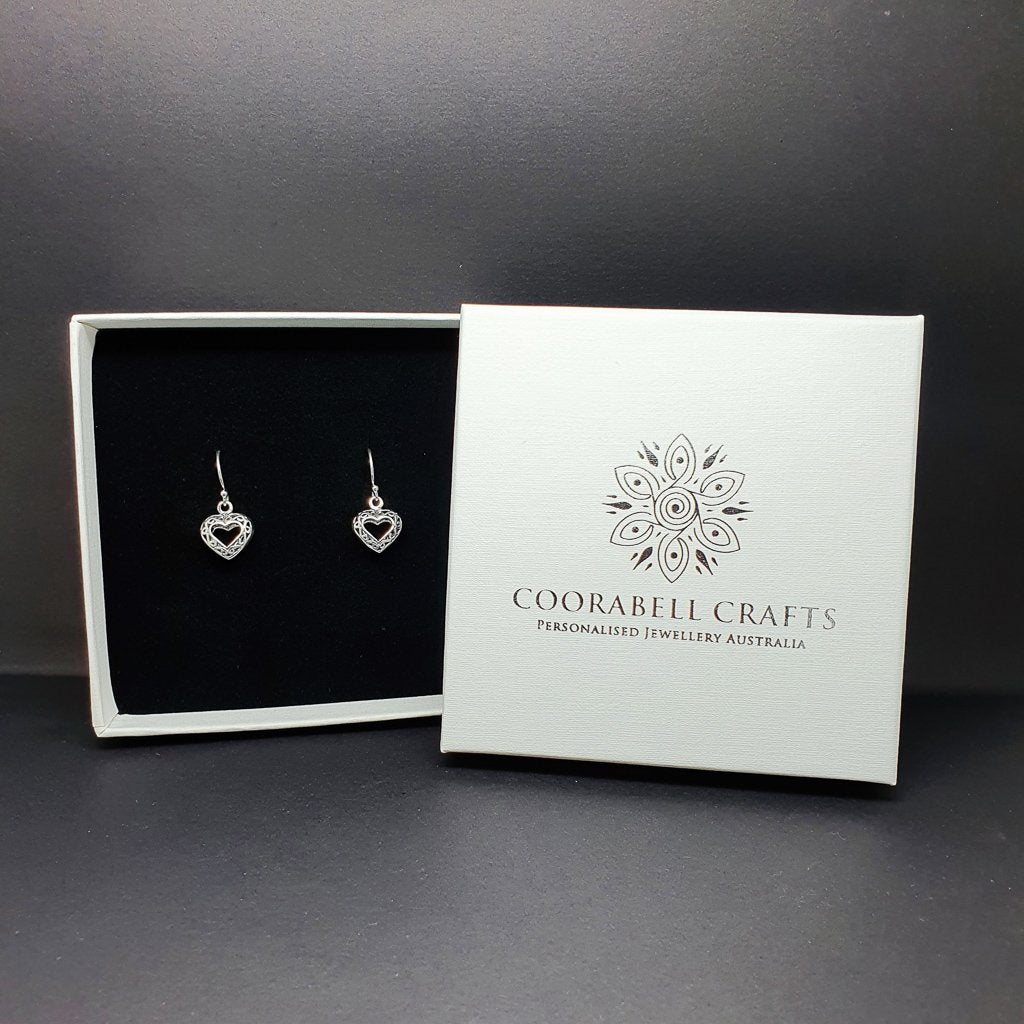 Coorabell Crafts Dainty Dream Catcher Earrings Sterling Silver