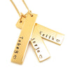 Family Names Multi Bar Necklace