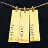 Family Names Multi Bar Necklace