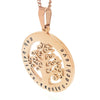 Family Names Rose Gold Tree Necklace