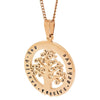 Family Names Rose Gold Tree Necklace