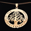 Family Names Rose Gold Tree Necklace