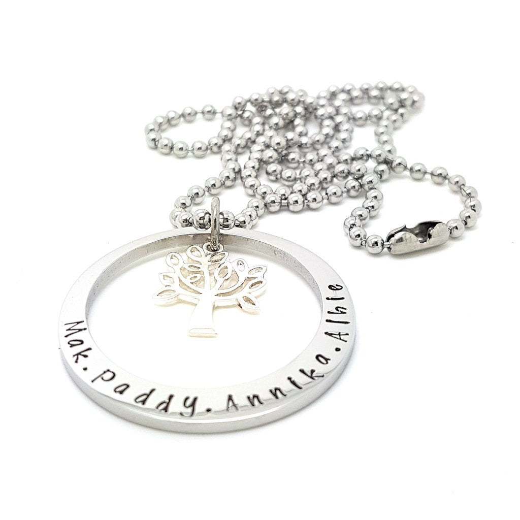 Family Names Tree of Life Pendant