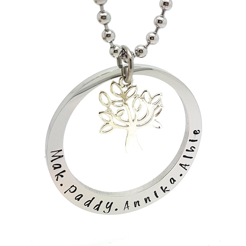 Family Names Tree of Life Pendant