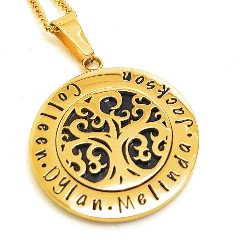 Family Names Tree pendant