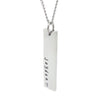 Family Names Vertical Bar Necklace