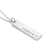 Family Names Vertical Bar Necklace