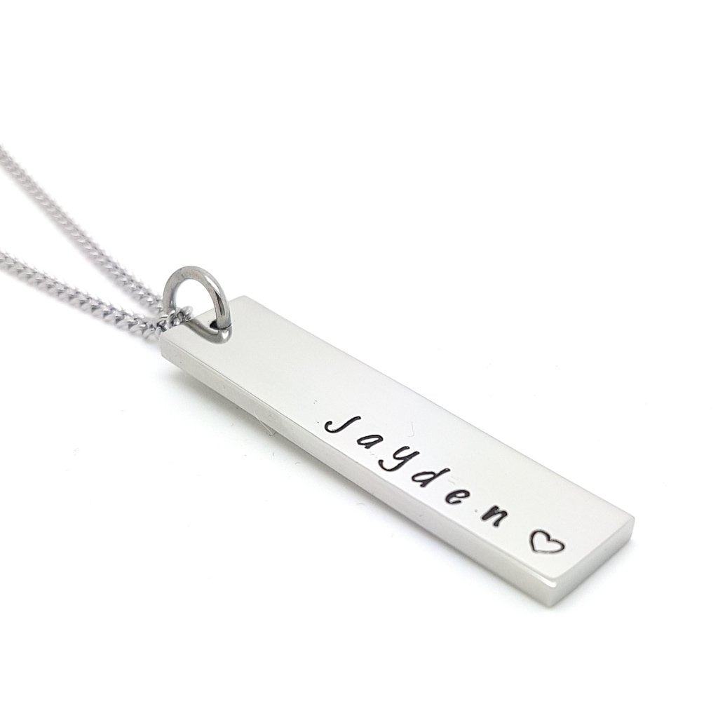 Vertical sales name bar