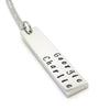 Family Names Vertical Bar Necklace