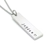 Family Names Vertical Bar Necklace