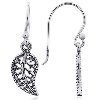 Coorabell Crafts Filigree Leaf Dangle Earrings