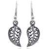 Coorabell Crafts Filigree Leaf Dangle Earrings