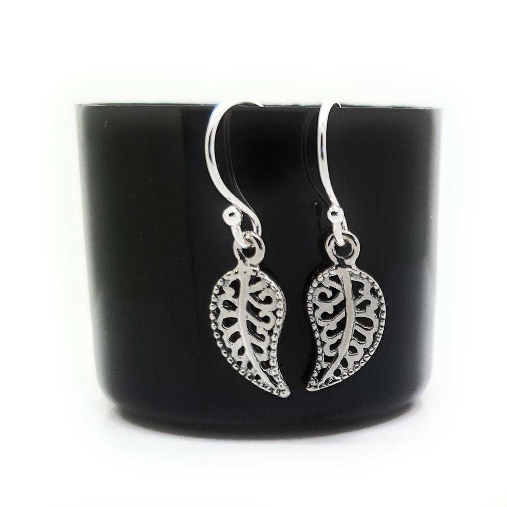 Coorabell Crafts Filigree Leaf Dangle Earrings