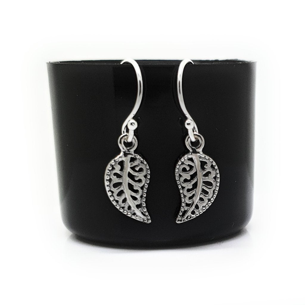 Coorabell Crafts Filigree Leaf Dangle Earrings