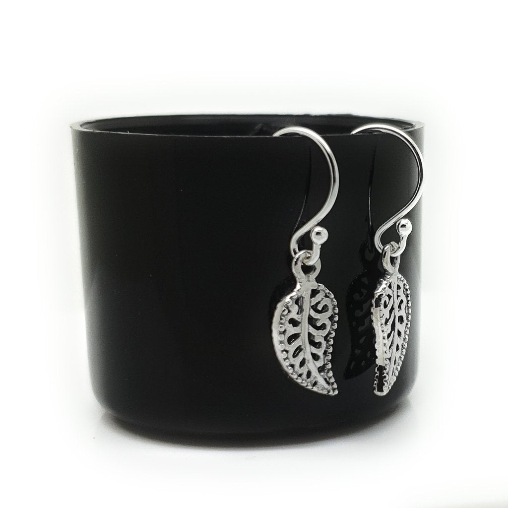 Coorabell Crafts Filigree Leaf Dangle Earrings