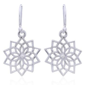 Coorabell Crafts Geometric Flower Drop Earrings