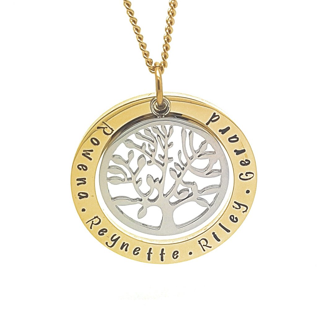 Gold and Silver Mother Necklace