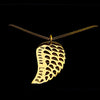 Gold Angel Wing Memorial Pendant