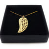 Gold Angel Wing Memorial Pendant