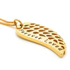 Gold Angel Wing Memorial Pendant