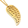 Gold Angel Wing Memorial Pendant