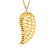 Gold Angel Wing Memorial Pendant