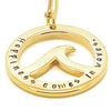 Gold Ocean Lover pendant