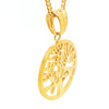 Gold Tree of Life Pendant Charm and Necklace