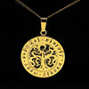 Gold Tree Personalised Pendant