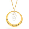 Infinity Love Heart Charm Necklace