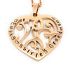 Inscribed Love Heart Filigree Necklace