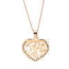 Inscribed Love Heart Filigree Necklace