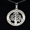 Large Personalised Tree Pendant