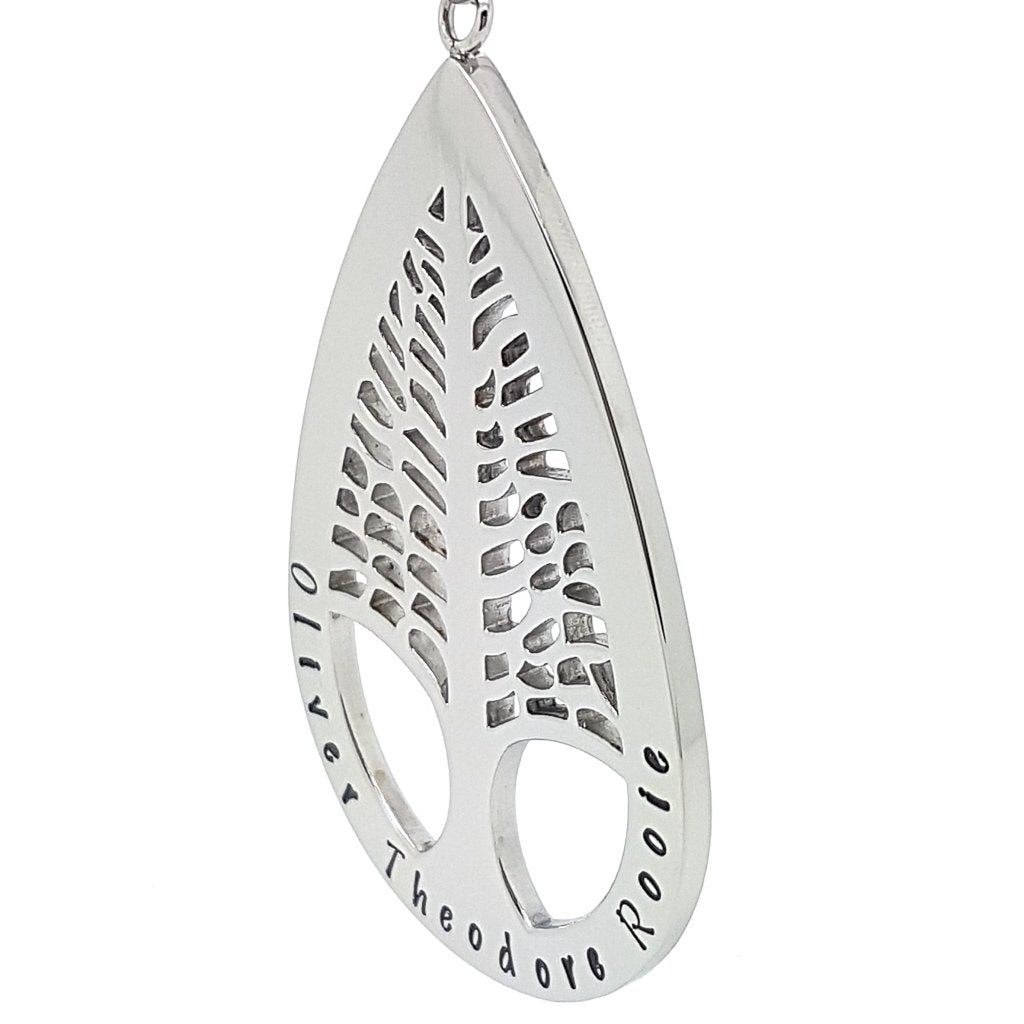 Large Personalised Tree Pendant