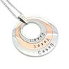 Layered Circle Family Necklace