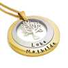 Layered Family Names Tree Pendant