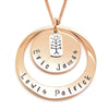 Layered Personalised Pendant Family Necklace