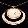 Layered Personalised Pendant Family Necklace