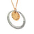 Layered Two-tone Two disk Pendant