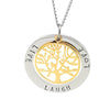 Live Laugh Love Pendant Gold Tree