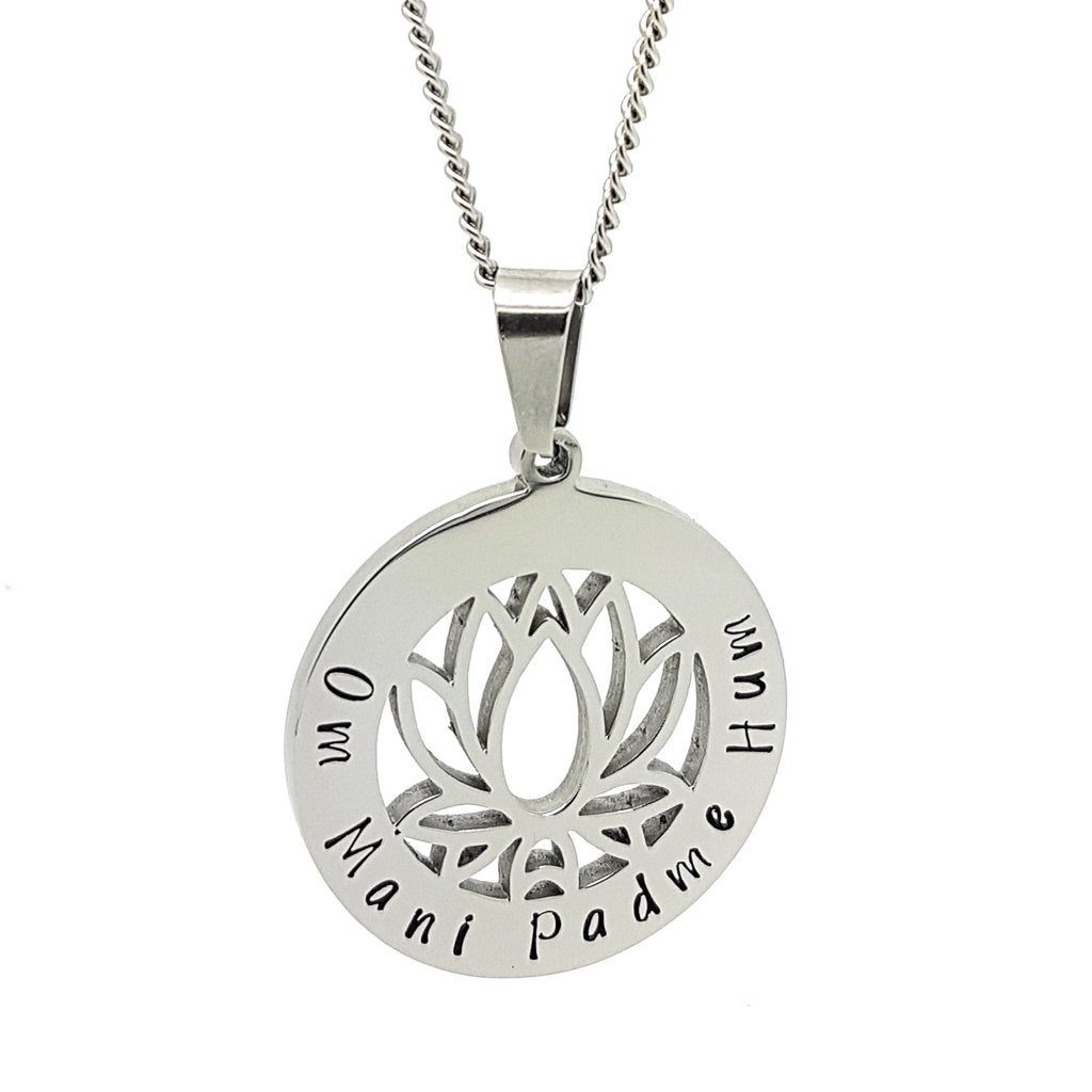 Lotus "Om Mani Padme Hum" Pendant