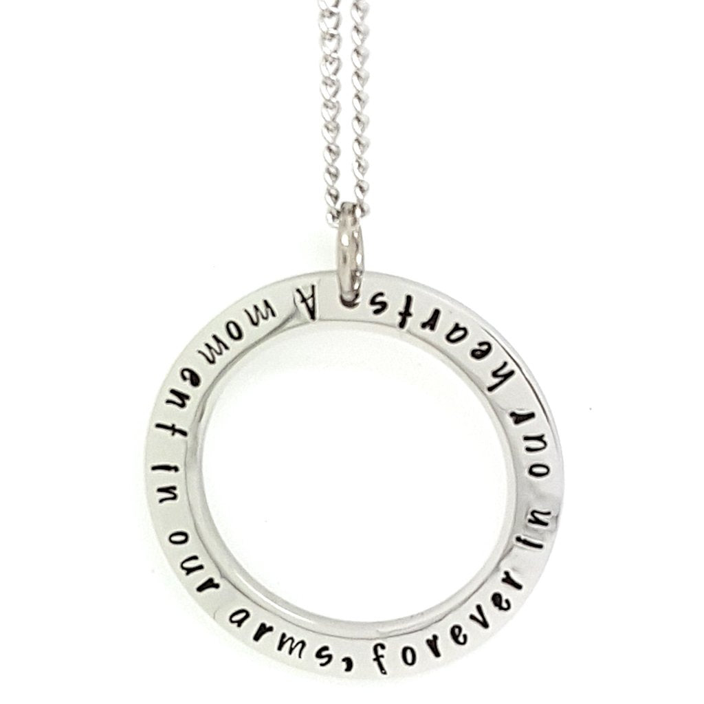 Memorial Silver Circle Pendant