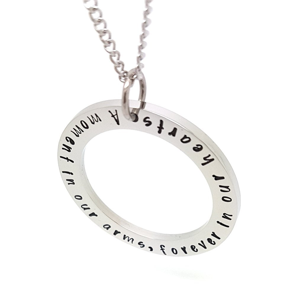 Memorial Silver Circle Pendant