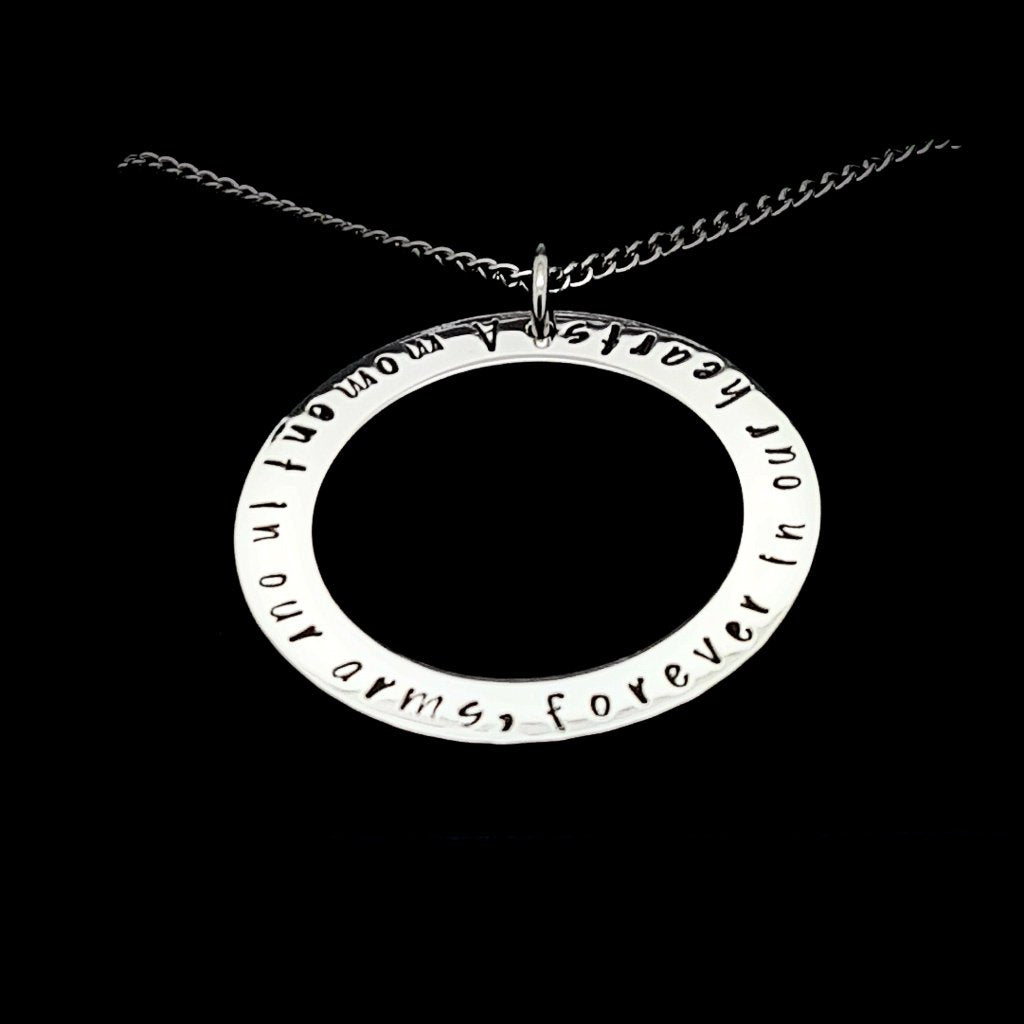 Memorial Silver Circle Pendant
