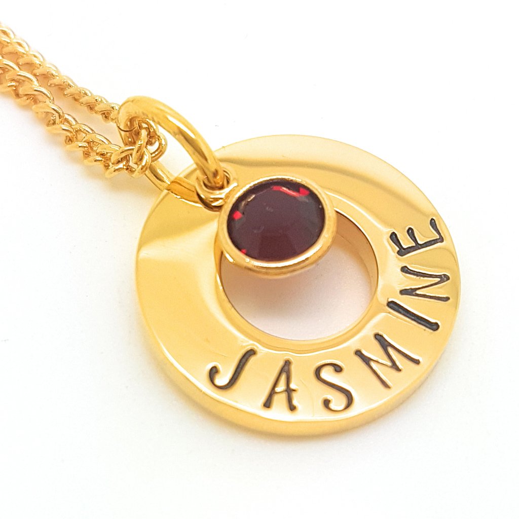 Coorabell Crafts Minimalist Birthstone Necklace