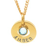 Coorabell Crafts Minimalist Birthstone Necklace
