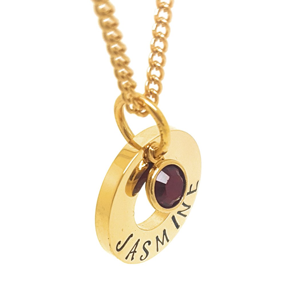 Coorabell Crafts Minimalist Birthstone Necklace