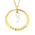 Oval Gold Pendant with Infinity Charm