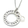 Personalised Infinity Charm Necklace